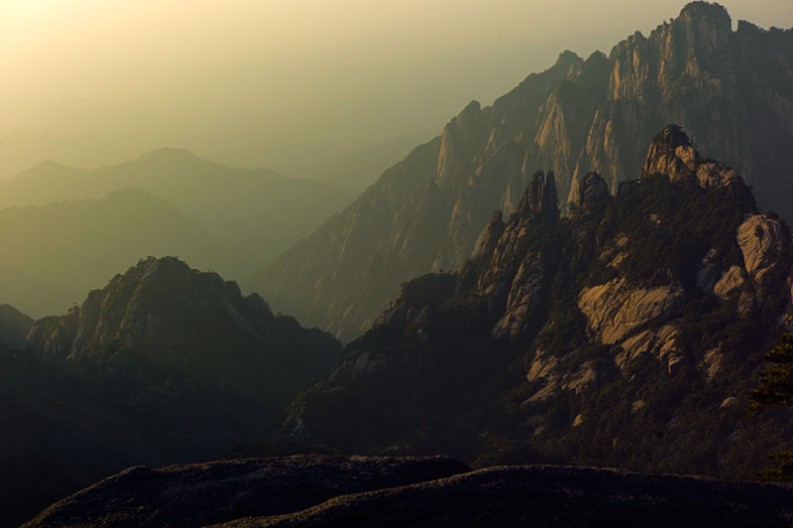 Huangshan Mountain Range, China.