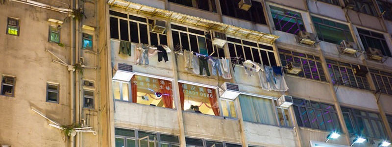 Chungking Mansions of Hong Kong, China.