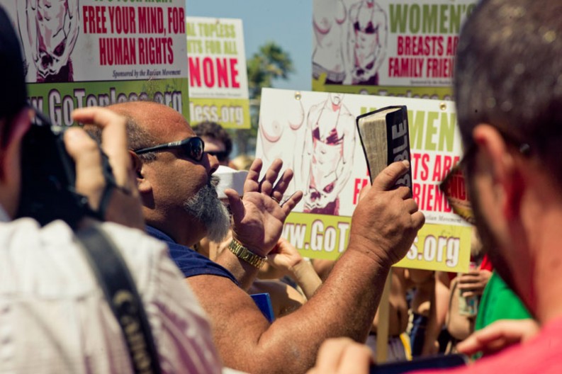 National GoTopless Day Venice Beach LA 2011