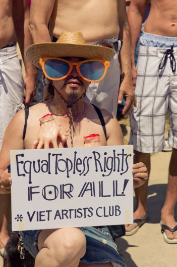 National GoTopless Day Venice Beach LA 2011