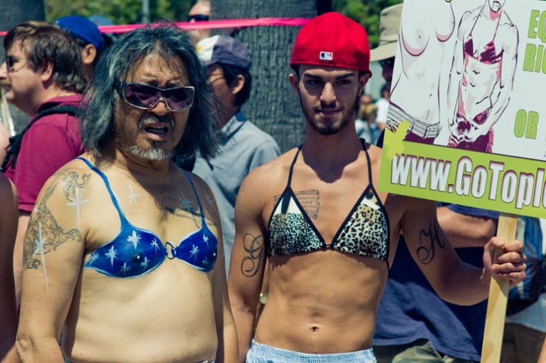 National GoTopless Day Venice Beach LA 2011