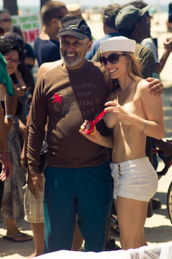 National GoTopless Day Venice Beach LA 2011