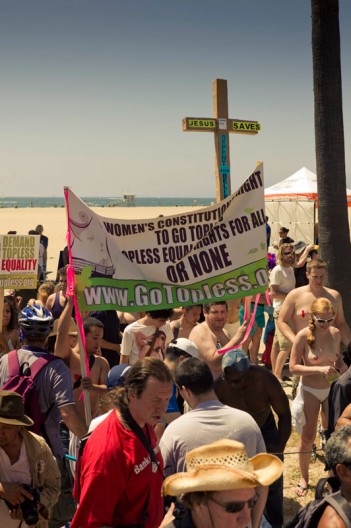 National GoTopless Day Venice Beach LA 2011