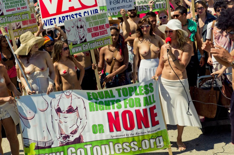 National GoTopless Day Venice Beach LA 2011